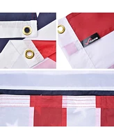 4x6 Ft Us Flag Sewn Stripes Polyester Oxford Fabric Fade Resistance Yard Pack