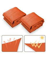 2 Pack Ft 97% Uv Block Triangle Sun Shade Sail Canopy for Outdoor Backyard