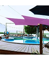 2 Pack 10x8 Ft 97% Uv Block Rectangle Hdpe Sun Shade Sail Heavy Duty Canopy Park