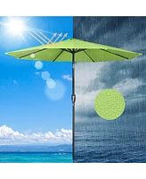 Yescom 9Ft UV50+ 3000PA Outdoor Table Patio Umbrella with Crank Tilt Aluminum Sunshade Deck Garden Yard Poolside Market