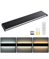 25" Bathroom Vanity Light Dimmable App & Remote Control over Mirror Modern Black