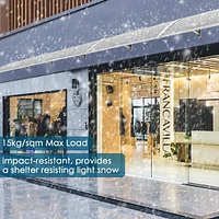 Yescom 40"x40" Outdoor Awning Patio Window Door Canopy Cover Uv Protection Hollow Sheet