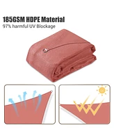12x12 Ft 95% Uv Block Square Sun Shade Sail Canopy Outdoor Patio Pool Cover Net