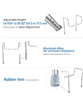 Yescom Toilet Safety Rails Frame Adjustable, Elderly Assistance Products Handles for Seniors Disabled