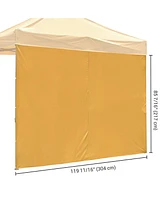 InstaHibit Sidewall UV30+ Fits 10x10ft Canopy Outdoor Picnic 1 Piece Backyard