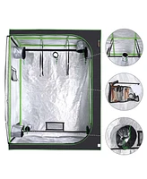 Yescom 60"x32"x80" Indoor Grow Tent Reflective Mylar Hydroponic Plant Window