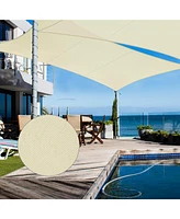 10x13 Ft 97% Uv Block Rectangle Sun Shade Sail Top Canopy Outdoor Patio 2 Pack