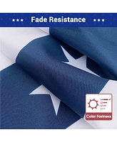 1.5x3 Ft Usa Pleated Fan Flag Half Fan Banner American Bunting Decoration 2 Pack