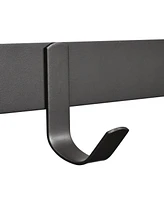 Aquaterior 23" Wall Mounted Towel Rack 2 Tier Rail Holder Storage Shelf Hook Bathroom Hotel
