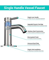 Aquaterior Single Handle Vessel Faucet Bathroom Basin Mixer 2 Packs