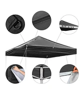 InstaHibit 10x10 Pop up Canopy 1 Sidewall Kit for Replacement Shade UV30+ Patio