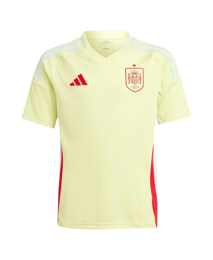 Adidas Big Boys and Girls Yellow Spain National Team 2024 Away Replica Jersey