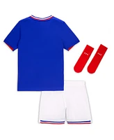 Nike Baby Boys and Girls Blue France National Team 2024 Home Stadium Jersey Kit Set