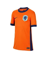 Nike Big Boys and Girls Orange Netherlands National Team 2024 Home Replica Blank Jersey