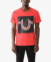 True Religion Men's Short Sleeve Warped Tr Tee