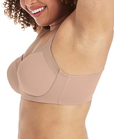 Playtex Women's Secrets Shapes & Supports Balconette Full Figure Wirefree Bra US4824