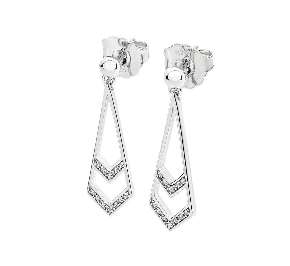 Lucy Quartermaine Art Deco Tie Earrings