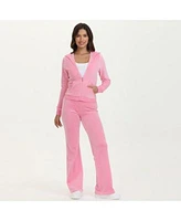 Juicy Couture Classic Cotton Velour Hoodie Track Pants