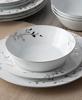 Noritake Birchwood Set of 4 Soup Bowls, Service For 4