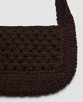 Mango Women's Crochet Handbag