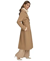 Donna Karan New York Women's Belted Notched-Collar Trench Coat