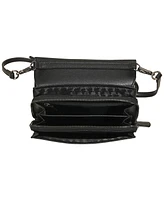 Karl Lagerfeld Paris Lourdes Mini Leather K-Pins Crossbody