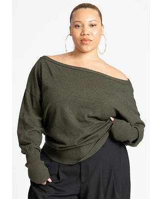 Eloquii Plus Size Slouchy Sweater