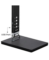 Jett Modern Desk Table Lamp 16 1/2" High with Usb Charging Port and Nightlight Led Black Aluminum Touch On Off Dimmer for Bedroom House Bedside Nights
