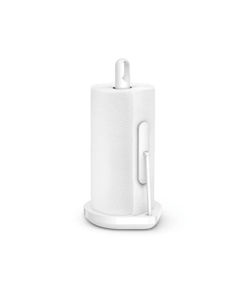 Simplehuman Tension Arm Paper Towel Holder, White Stainless Steel