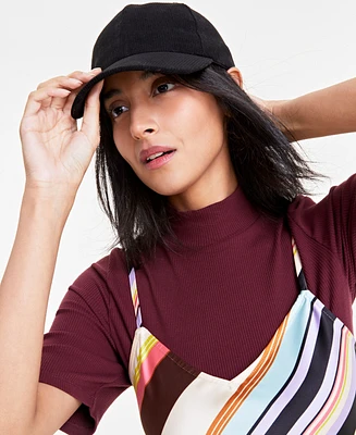 On 34th Women's Corduroy Baseball Cap, Created for Macy's