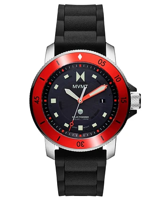 Mvmt Men's Cali Diver Black Silicone Watch 40MM