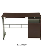 Streamdale Furniture Computer Desk With Ample Storage, Chocolate