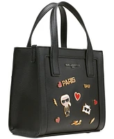 Karl Lagerfeld Paris Nouveau K-Pin Small Leather Tote