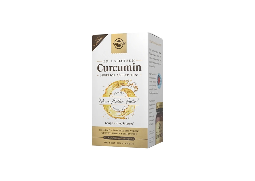 Solgar Full Spectrum Curcumin, 90 Softgels