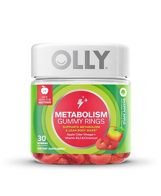 Now Foods Olly Metabolism Rings Snappy Apple, 30 Gummies