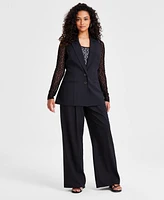 Bar Iii Petite Button-Front Sleeveless Blazer, Created for Macy's