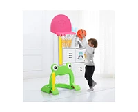 Slickblue 3-in-1 Kids Basketball Hoop Set Stand