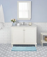 Laura Ashley Butter Chenille Bath Mat