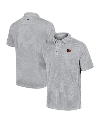 Tommy Bahama Men's Gray Cincinnati Bengals Sport Santiago Paradise Polo