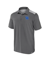 Fanatics Men's Gray Kentucky Wildcats Long Shot Polo Shirt