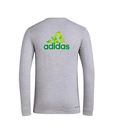 Adidas Men's Gray Austin Fc Local Pop Aeroready Long Sleeve T-Shirt