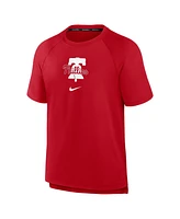 Nike Men's Red Philadelphia Phillies Authentic Collection Pregame Raglan Performance T-Shirt