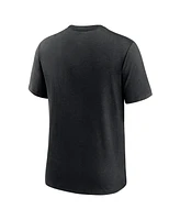 Nike Men's Heather Black Cincinnati Reds City Connect Tri-Blend T-Shirt