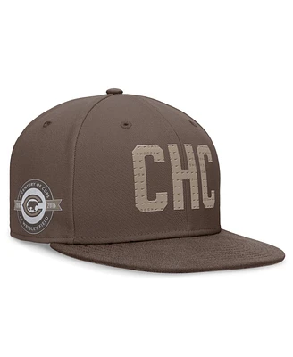 Nike Men's Brown Chicago Cubs Statement Ironstone Performance True Fitted Hat