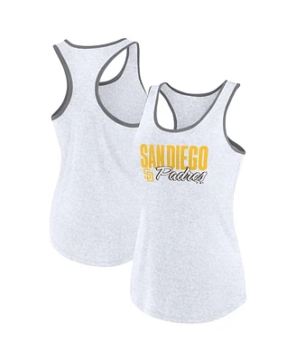 Fanatics Women's White San Diego Padres Fuel Racerback Tank Top