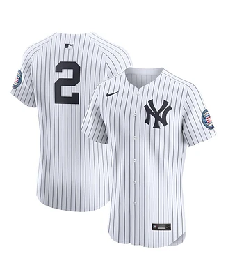 Nike Men's Derek Jeter White New York Yankees Home Elite Jersey