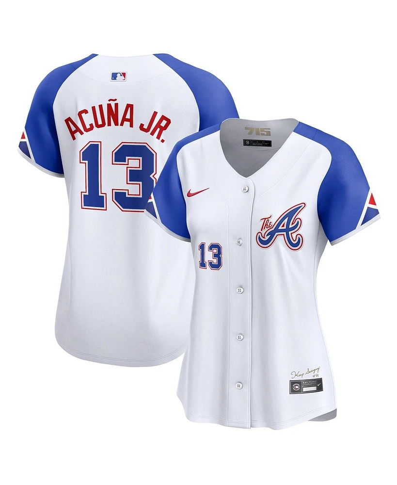 Nike Women's Ronald Acuna Jr. White Atlanta Braves City Connect Limited Player Jersey