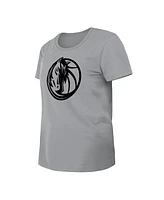 New Era Women's Gray Dallas Mavericks 2023/24 City Edition T-Shirt