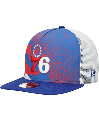 New Era Big Boys and Girls Royal Philadelphia 76ers Court Sport 9FIFTY Snapback Hat