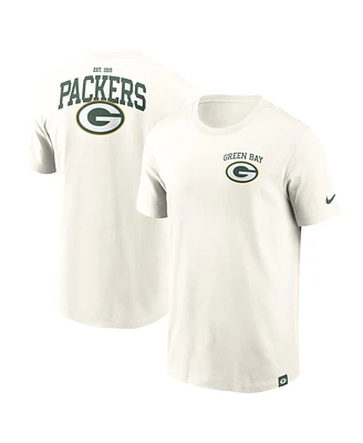 Nike Men's Cream Green Bay Packers Blitz Essential T-Shirt